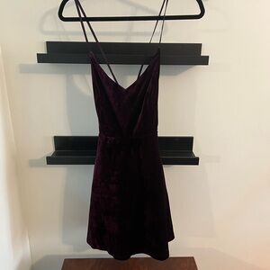 Deep Purple Velvet Dress